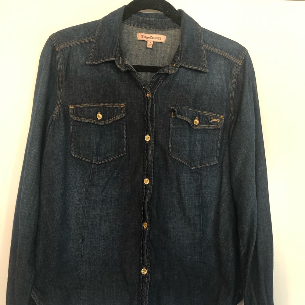Juicy Couture denim Shirt size L